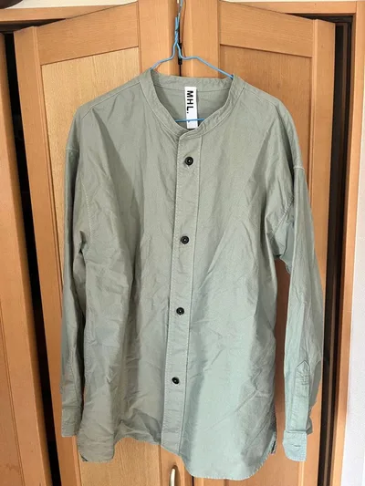 MHL. ノーカラーシャツ 長袖シャツ