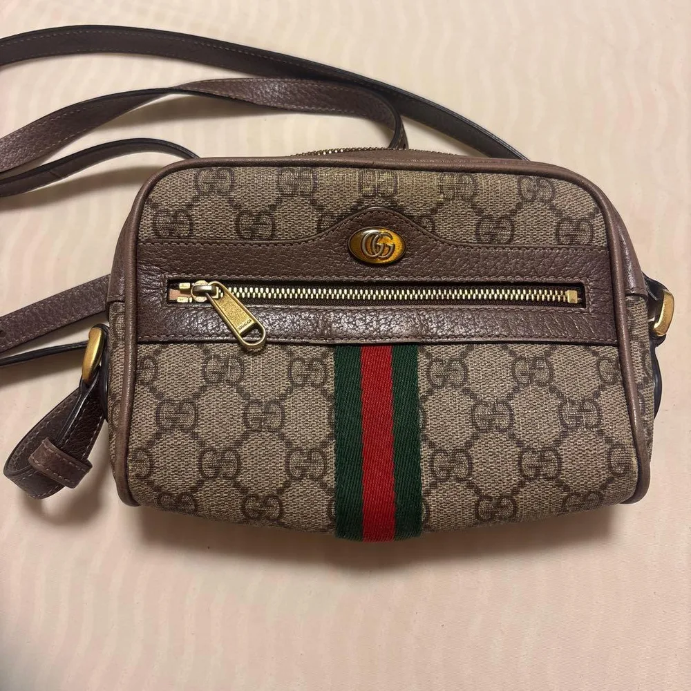 GUCCI オールドグッチ ショルダーバッグ GG柄 シェリーライン