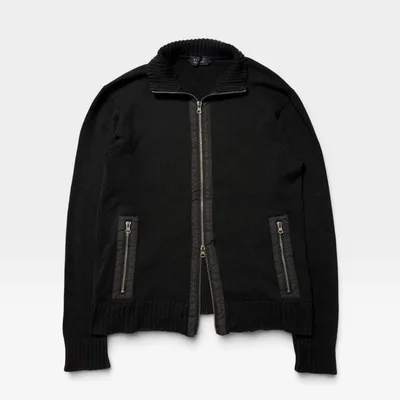 2000s Double zipup driver’s knit