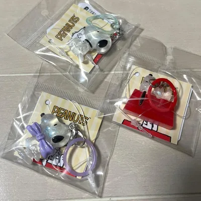 スヌーピー めじるしチャーム ミニチャーム 3種