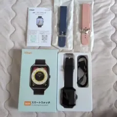 スマートウォッチ 本体 Yihai B08 替えベルト2本付き