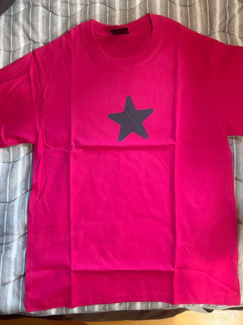 ピンク Tシャツ スタープリント