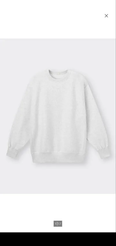 GU ヘビーウェイトスウェットプルオーバー 3XL