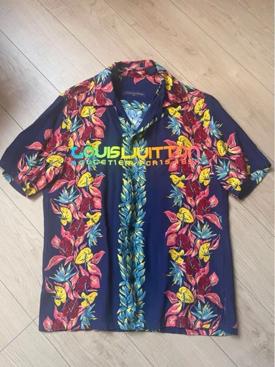 Louis Vuitton ルイヴィトン アロハTシャツ モノグラム トリオン