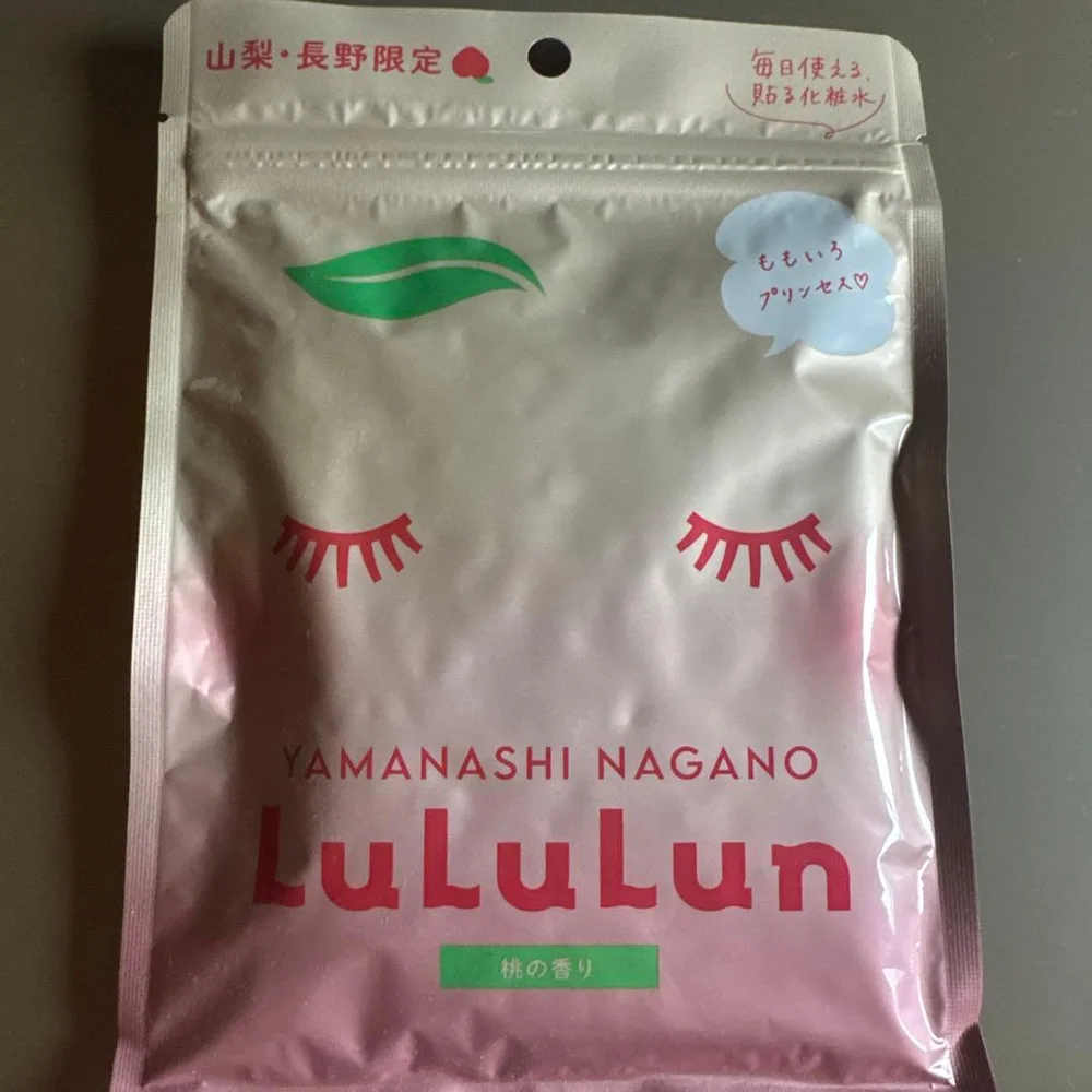 新品LuLuLun 山梨・長野限定 桃の香り フェイスマスク 7枚入