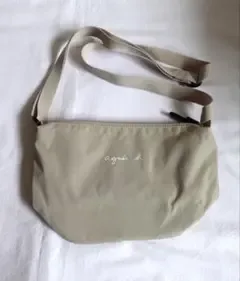 美品 agnes b. ENFANT キッズ ロゴ ポシェット