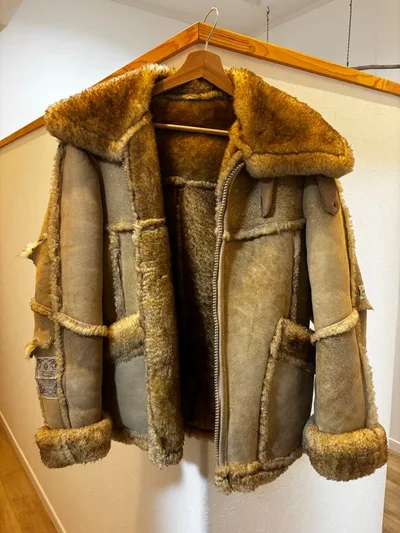 ムートンジャケット mouton vintage ダメージ