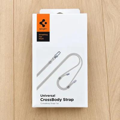 新品 Spigen スマホショルダーストラップ ホワイト 白