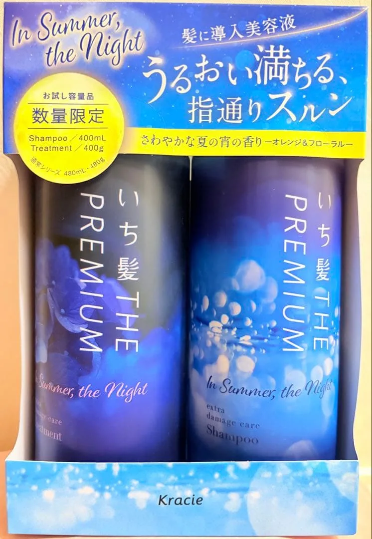 いち髪 ザ・プレミアム シャンプー&トリートメント 夏の宵の香り 400ml