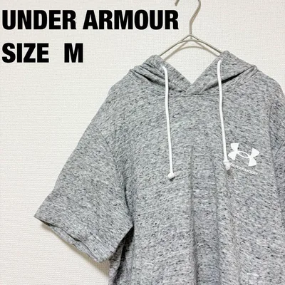 UNDER ARMOUR アンダーアーマー 半袖 パーカー グレー Mサイズ