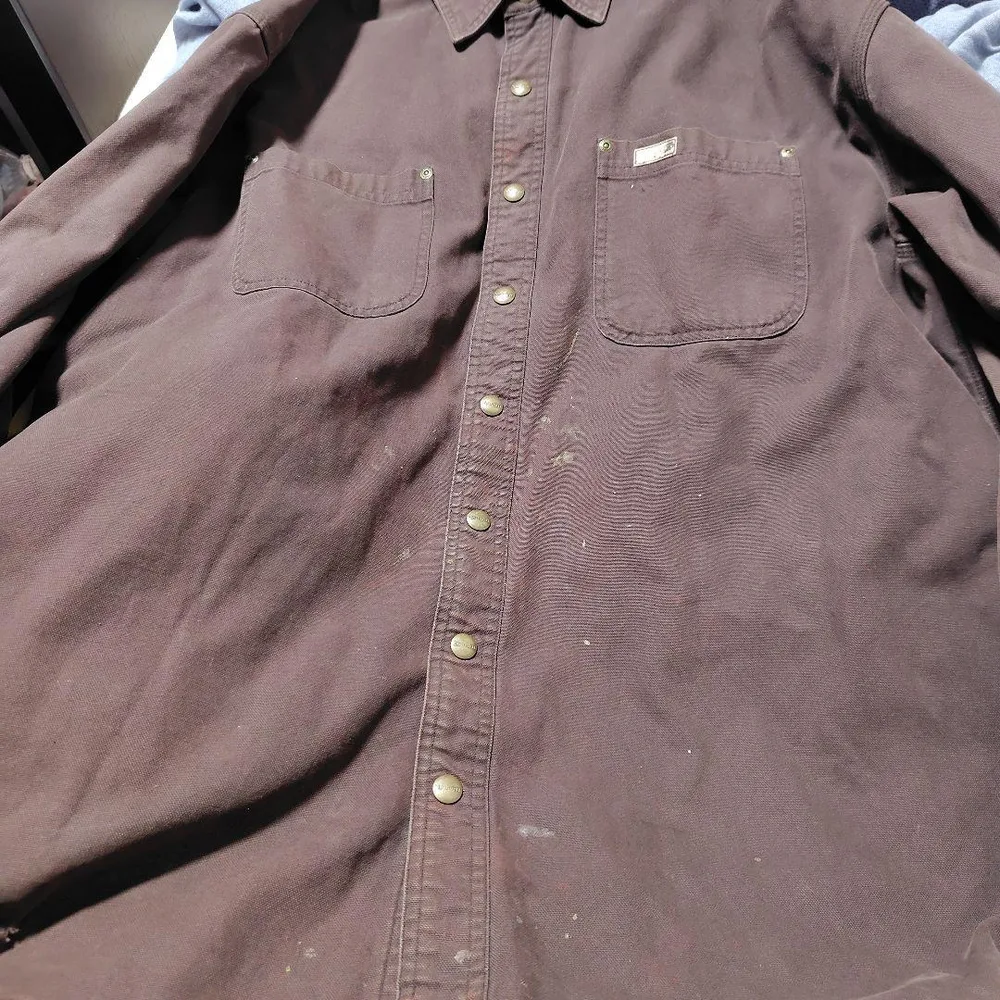 Carhartt ネル裏 ダックシャツジャケット L TALL ボロ