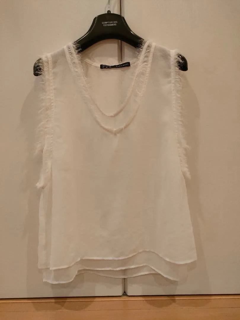 ZARA BASIC ノースリーブ ホワイト