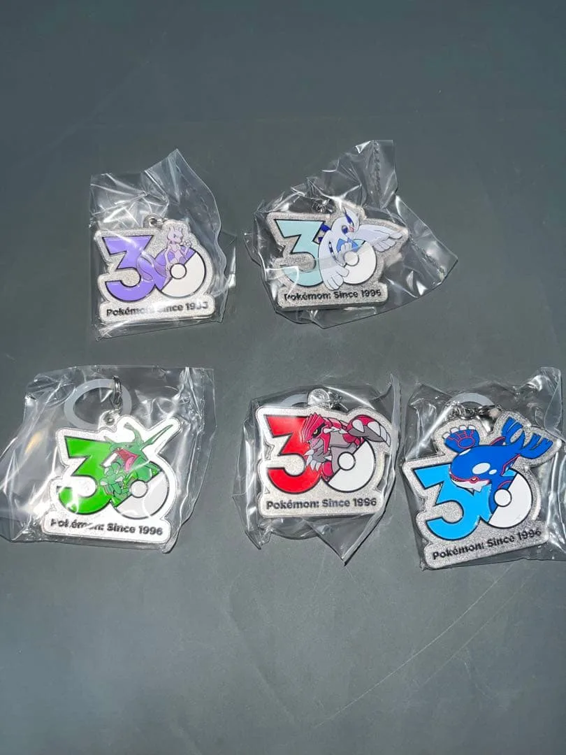 ポケモン 30th メタルチャームマスコット5種セット