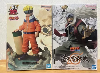 【新品未開封、送料無料】ナルトボルトフィギュア 少年期ナルト&認界大戦自来也
