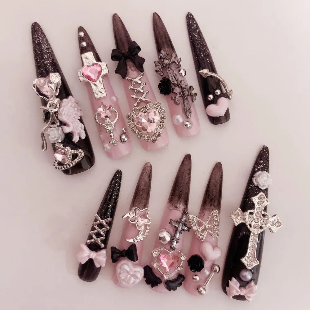 ❤︎現品❤︎ネイルチップ地雷系量産型魔法少女