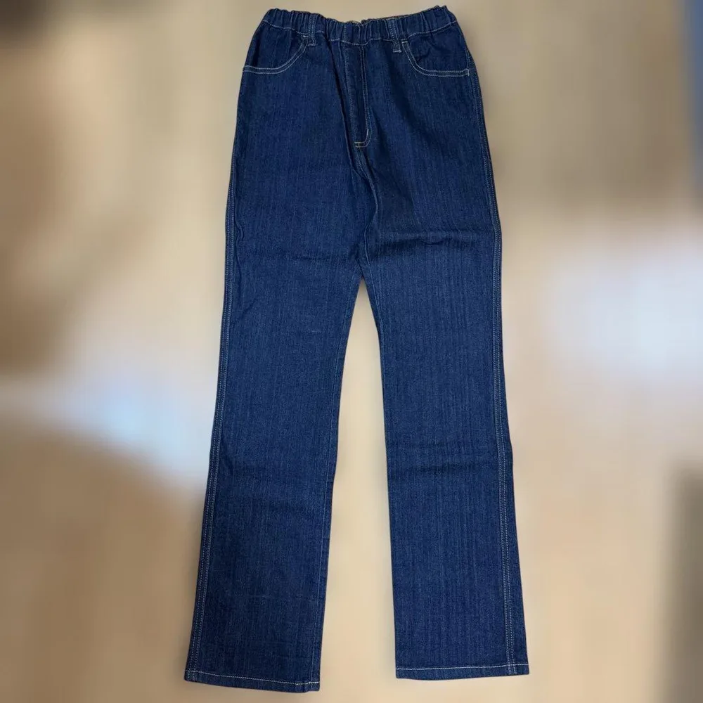 キッズ デニム ロングパンツ ウエストゴム