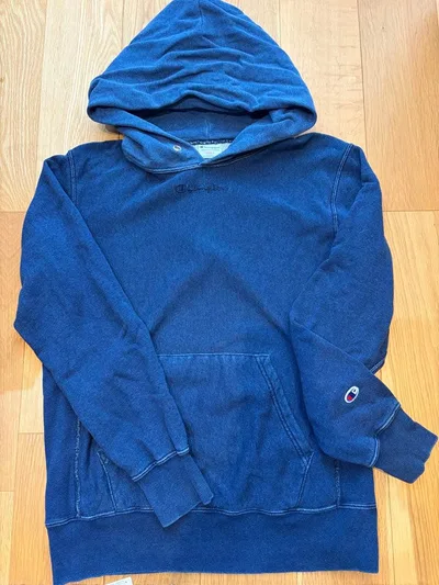 Champion チャンピオンS スウェット パーカー デニム風