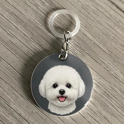ペットボトルマーカー ビションフリーゼ 2個セット 犬チャーム ハンドメイド