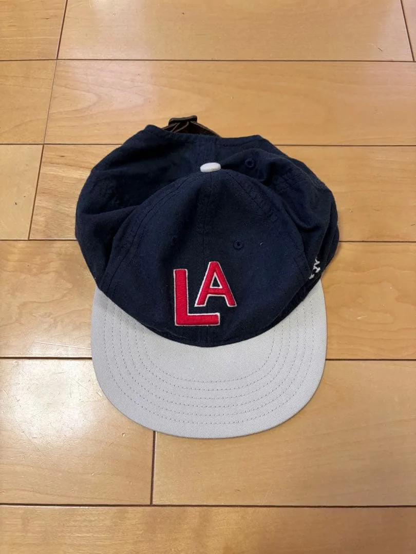 LA キャップ ネイビー×ベージュ american needle