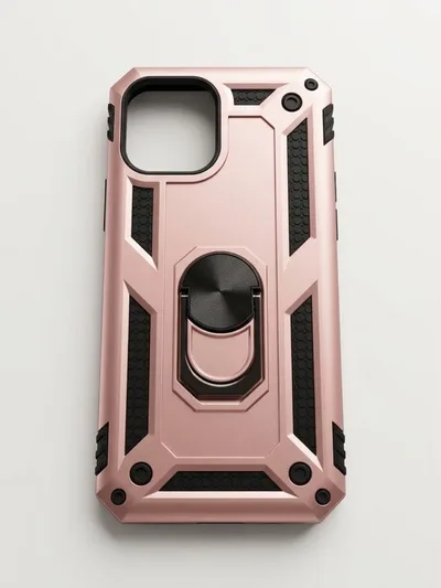 【新品】iPhone12 ケース ローズ 画面フィルム2枚+カメラ保護フィルム付