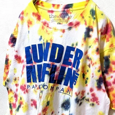 ザオフィス ダンダーミフリン社 総柄 Tシャツ タイダイ L 古着