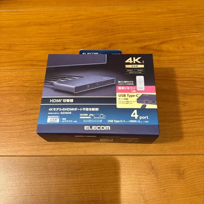 ELECOM HDMI切替器 4ポート DH-SW4KC41BK
