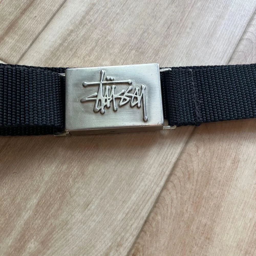 Stussy ステューシー ロゴバックル ナイロンベルト ブラック