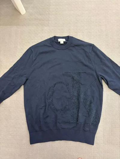 Calvin Klein コットンセーター ネイビー S