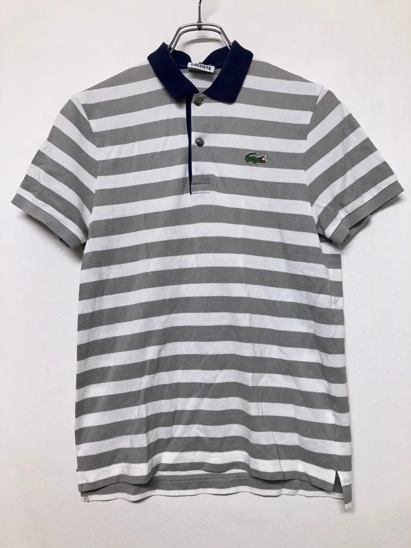 LACOSTE ラコステ EXCLUSIVEボーダー ポロシャツ 半袖 メンズ3
