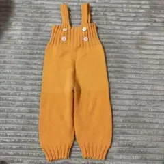 キッズ ニットロンパース オレンジ 70cm 80cm