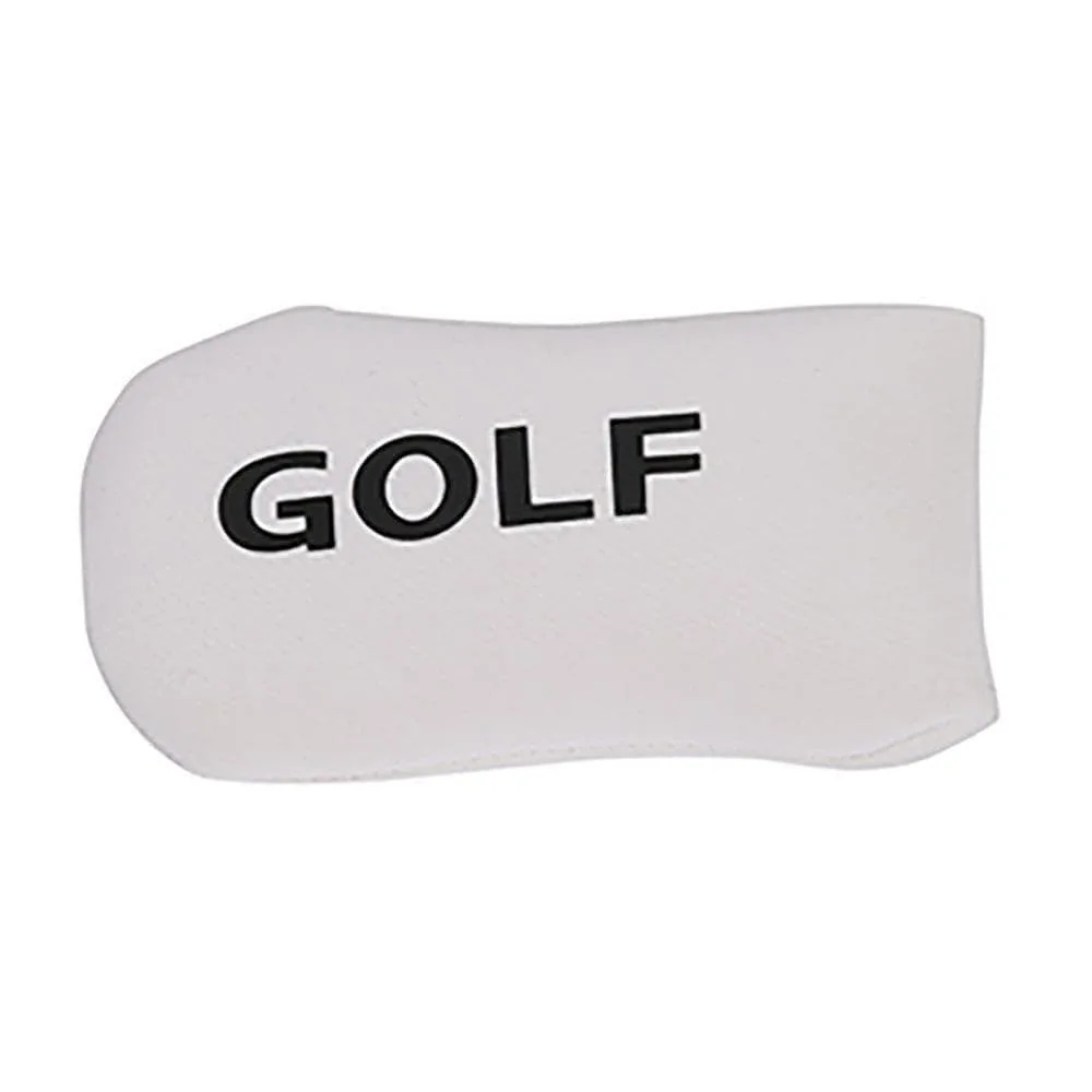 【ホワイト】GOLF ゴルフパターカバー ヘッドカバー