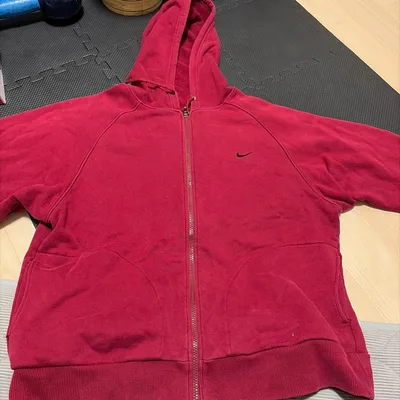NIKE ジップアップパーカー ボルドー XL