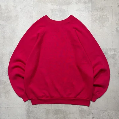 90s USA製 TULTEX ブランク スウェット 無地 ローズピンク 短丈
