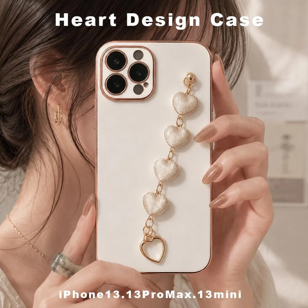 iPhone13Pro iPhoneケース 落下防止 チェーン スマホケース