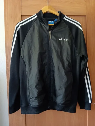 adidas トラックジャケット ブラック L