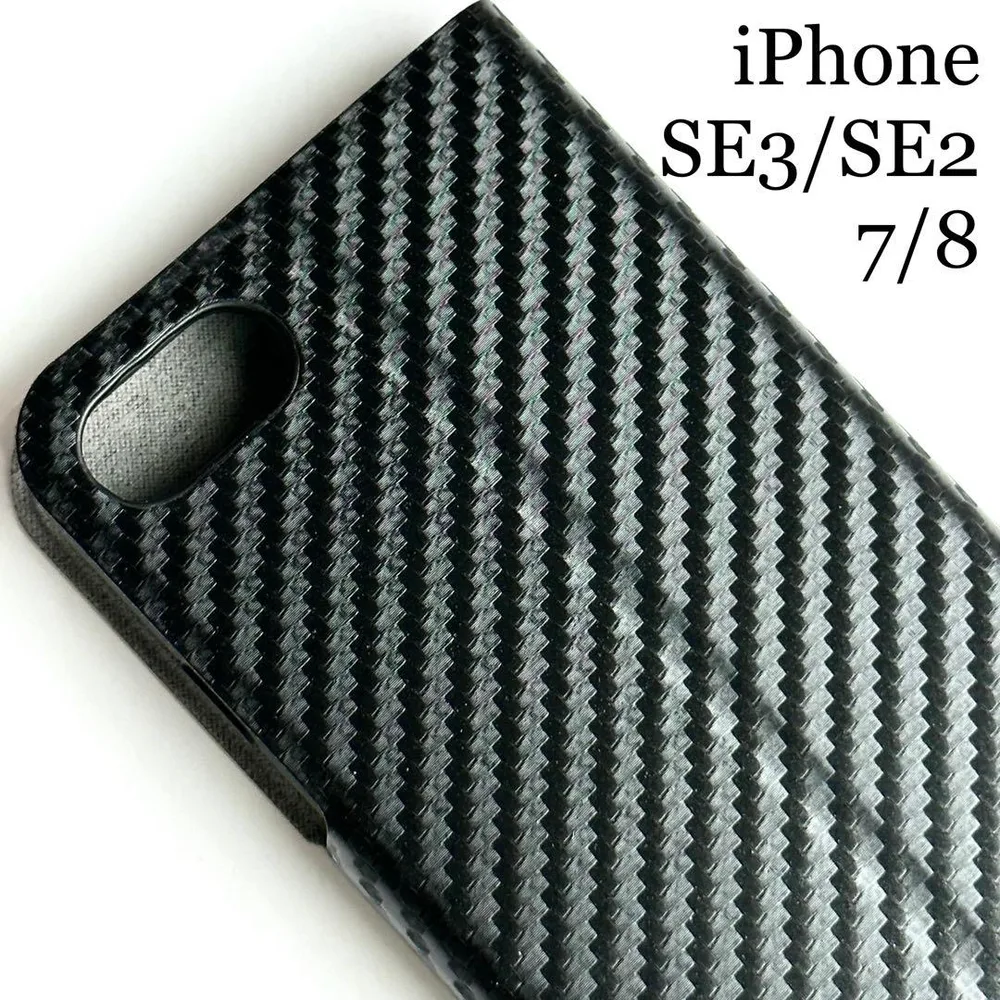 iPhone SE3/SE2/8/7用スリムレザーケース★磁石スタンドカード入
