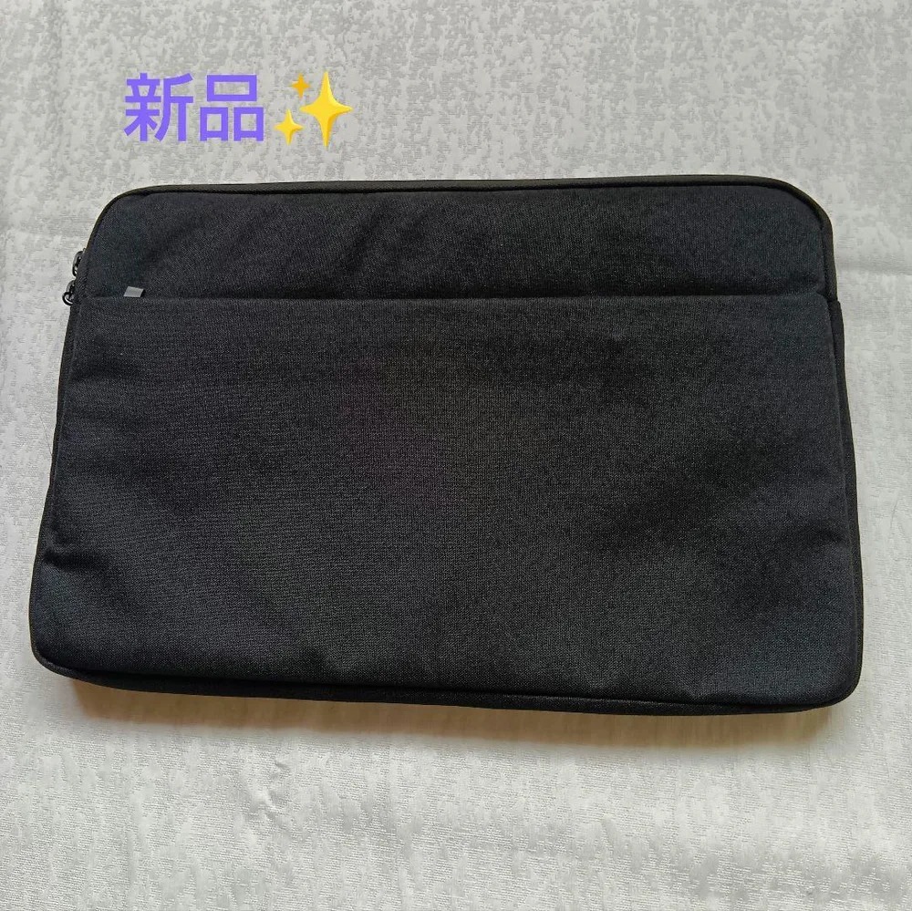新品✨13インチ ノートパソコンケース PCスリーブ 黒 裏起毛 クッション
