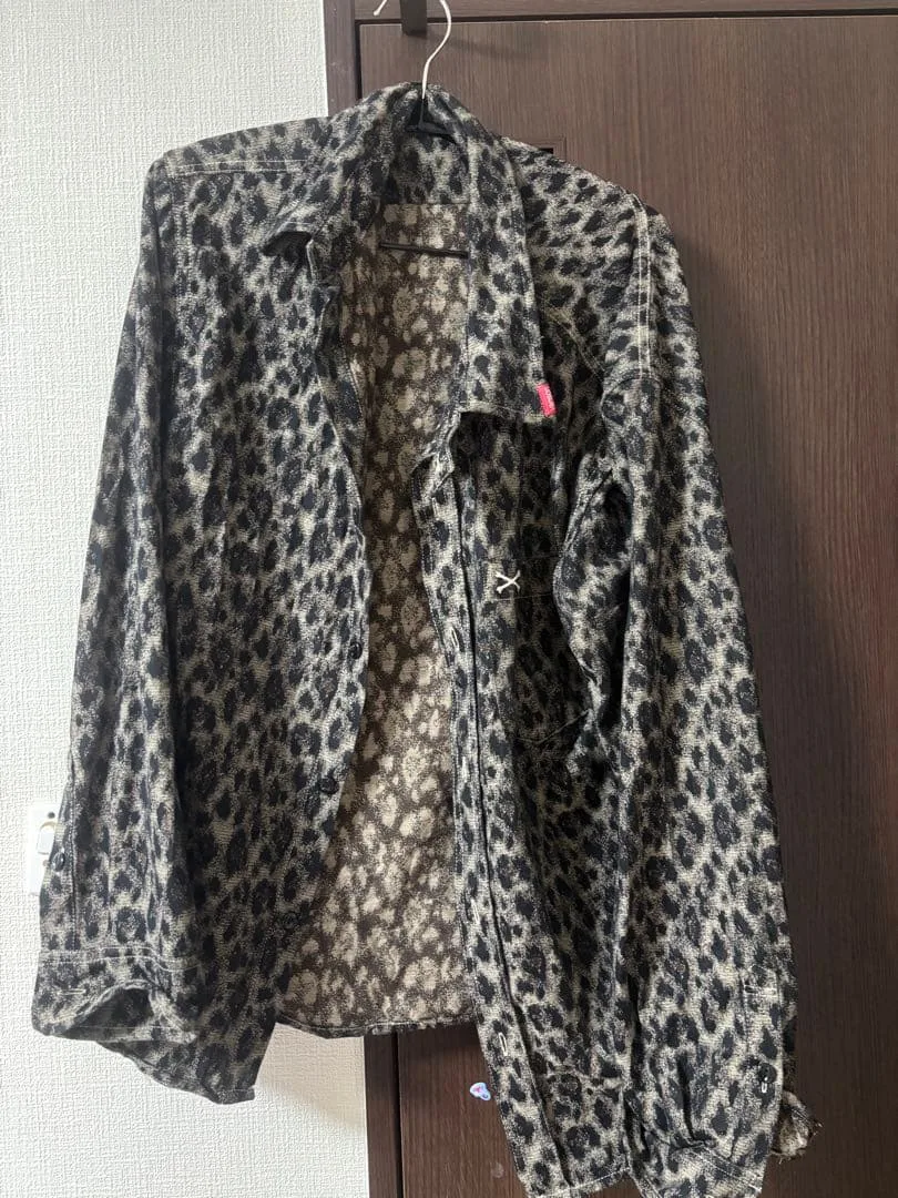 vanson Cottons レオパード 長袖シャツ L