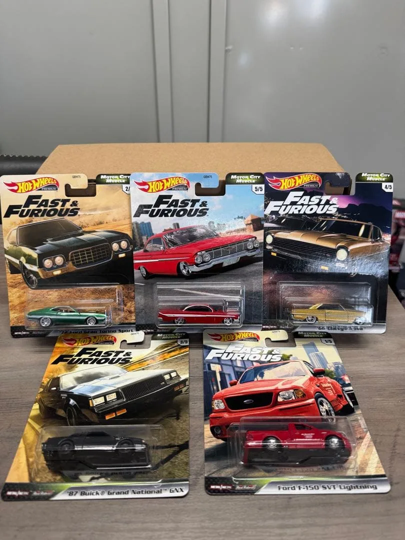 Hot Wheels Fast & Furious 5台セット コンプリート