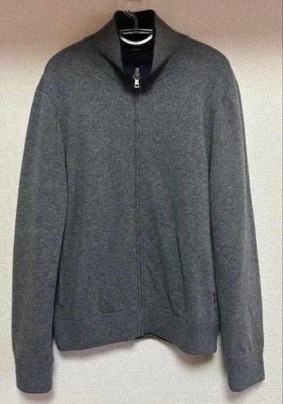 00's〜 GUCCI ジップアップニット M グレー archive モード