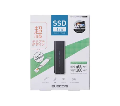 【未開封】ELECOM 1TB 外付けSSD ESD-EMC1000GBK