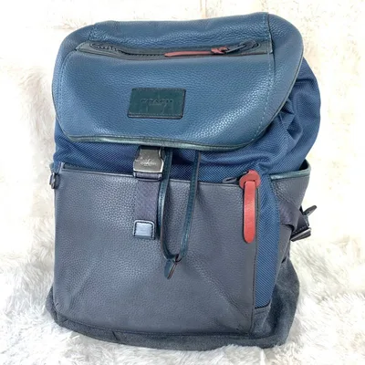 【レア】COACH コーチ 25989 バックパック リュックサック ネイビー
