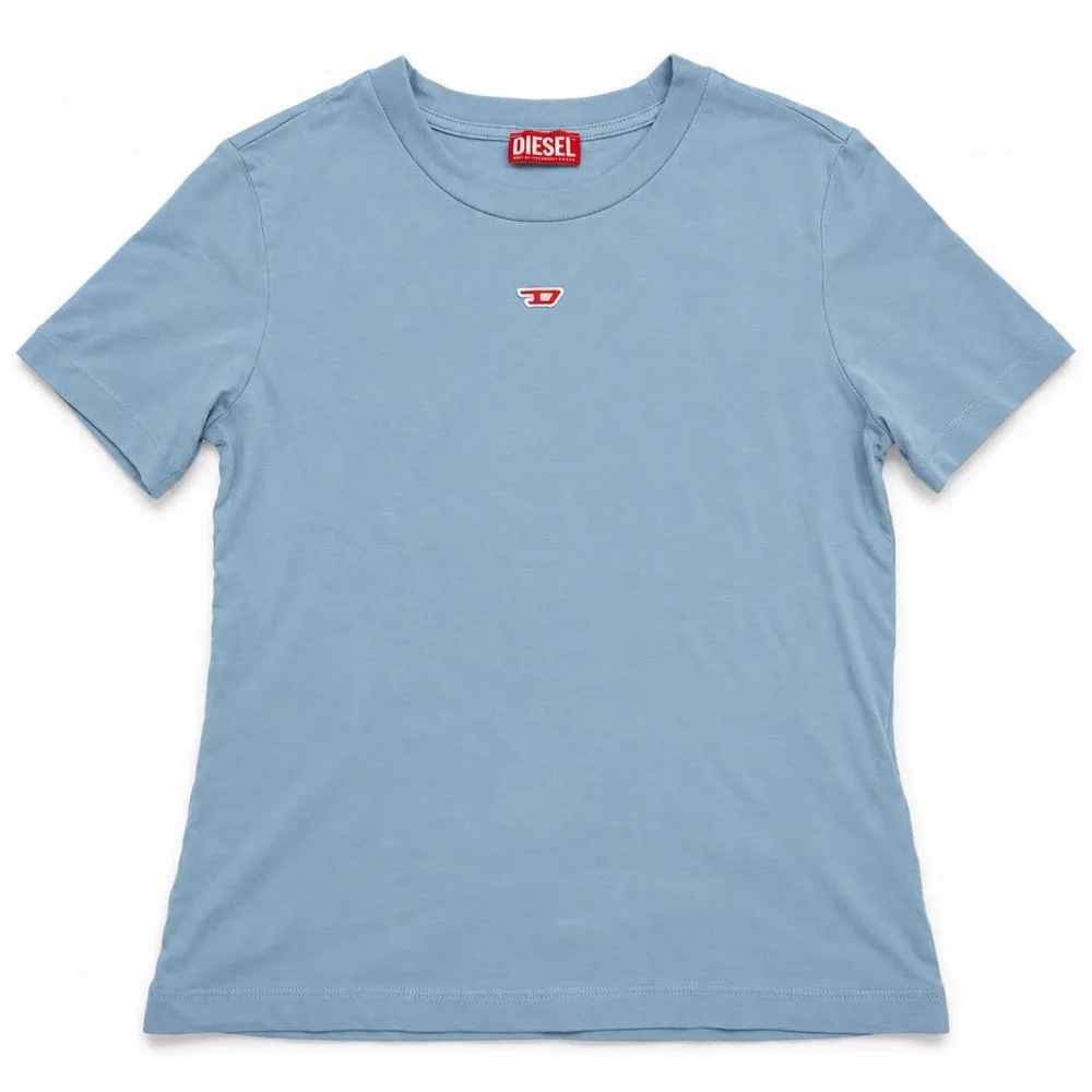 DIESEL T-REG-D レディース半袖Tシャツ 水色 S