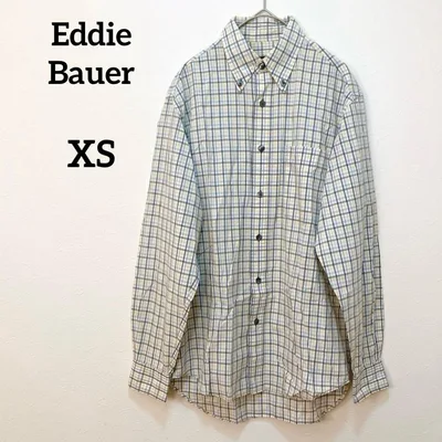 Eddie Bauer エディー・バウアー 長袖シャツ チェック コットン XS