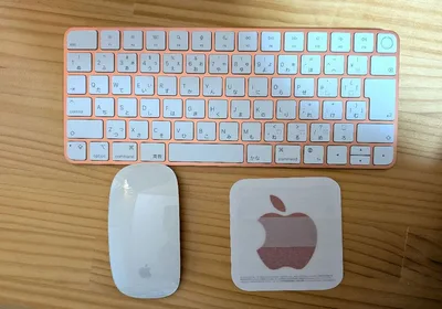 【ほぼ新品】Apple iMacオレンジ Touch ID キーボード マウス