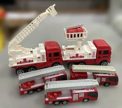 【6点】 消防車 ミニカー セット はしご車 おもちゃ まとめ売り マクドナルド