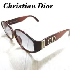 【美品】Christian Dior サングラス CDロゴ べっ甲調 ブラウン