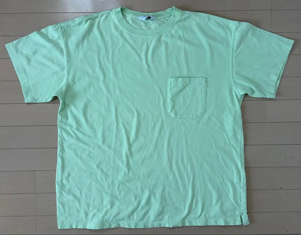 UNUSED ポケットTシャツ ライトグリーン サイズ4