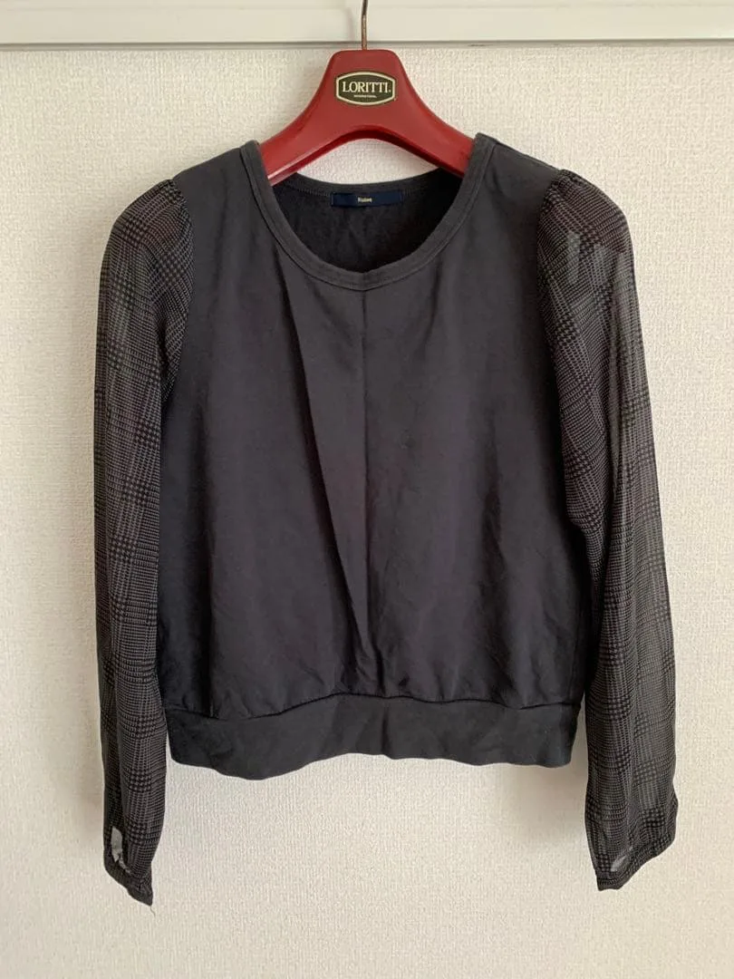 【Kastane】異素材ミックス プルオーバー スウェット フリーサイズ