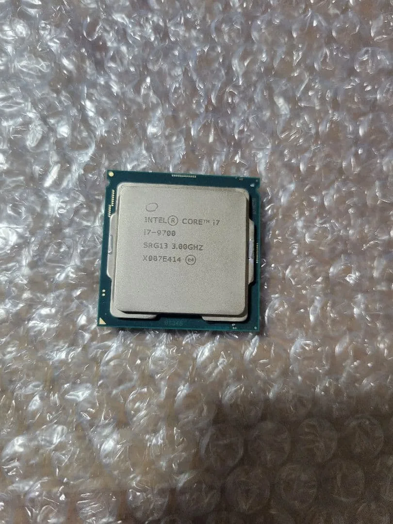 【動作確認済】Intel Core i7 9700 CPU 本体のみ